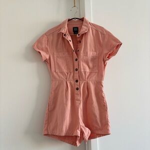 Urban Outfitters Coverall Short Romper Pink Size XS